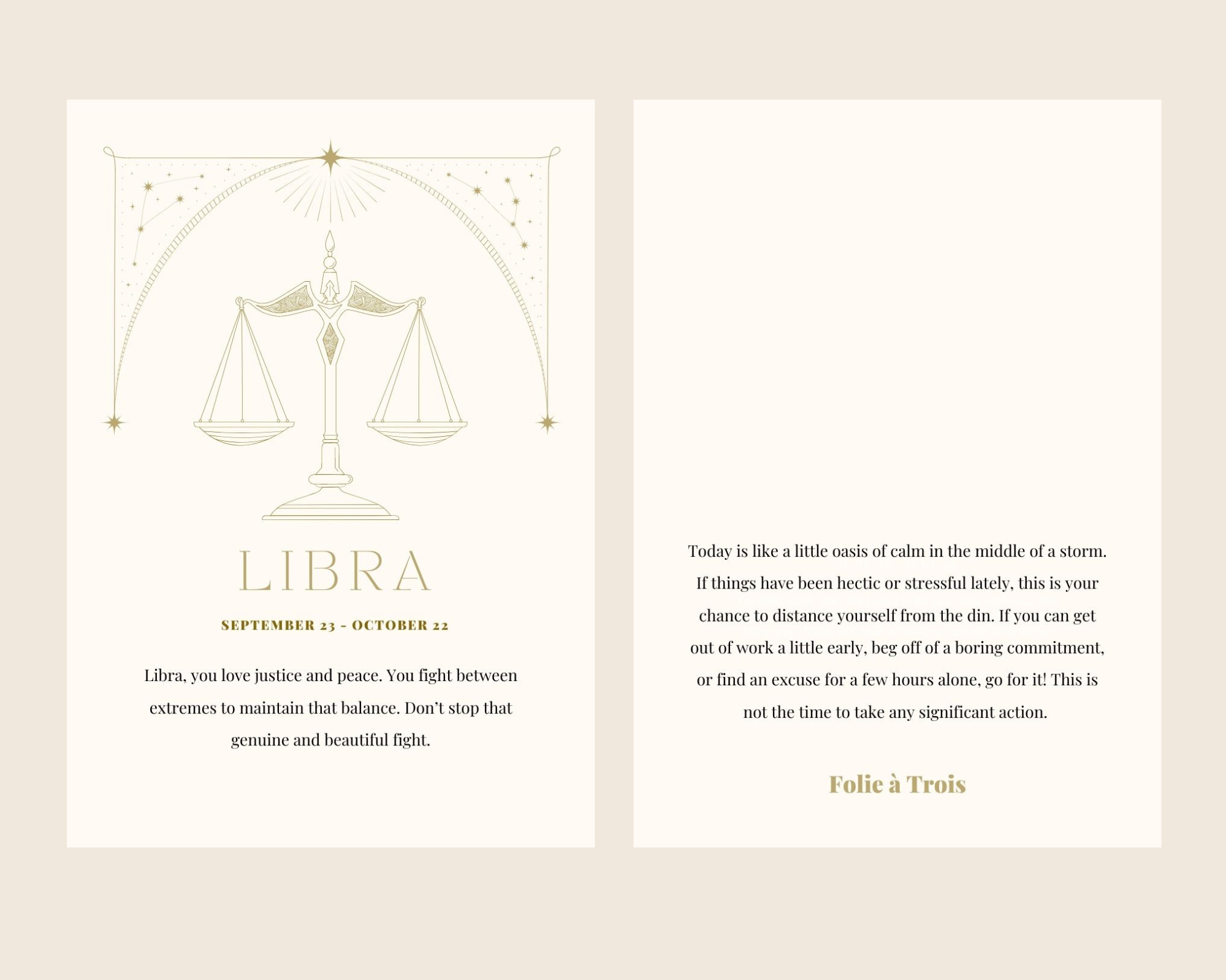 Zodiac Stud EARRINGS + Necklace BUNDLE LIBRA