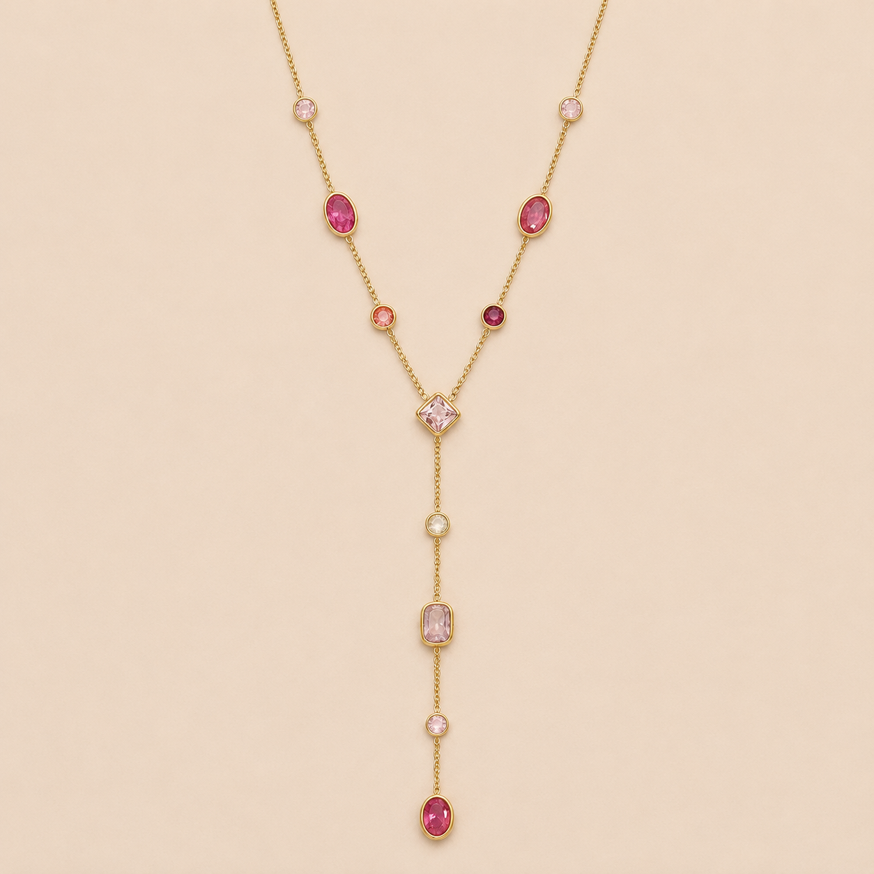 Sirena Y Necklace Gold Y-Chain – Stainless Steel by Folie à Trois