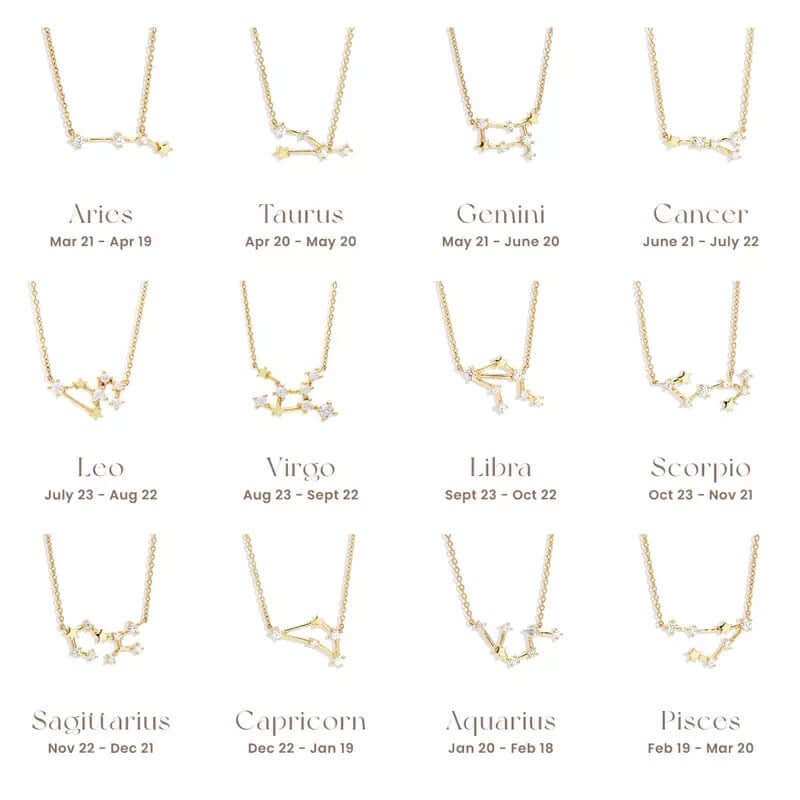 Zodiac NECKLACE Folie à Trois