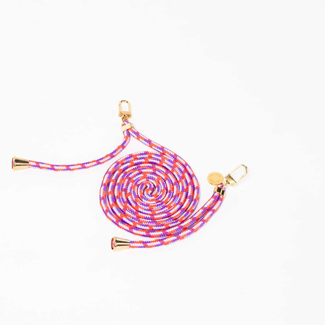 Multi Colorful Phone Cord Folie à Trois