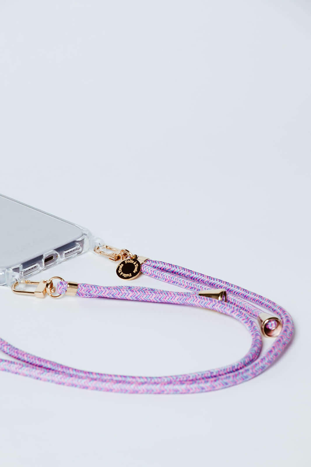 Multi Colorful Phone Cord Folie à Trois