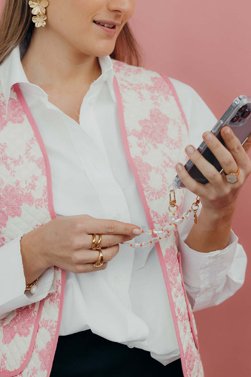 Softer Side Short PHONE CORD Folie à Trois