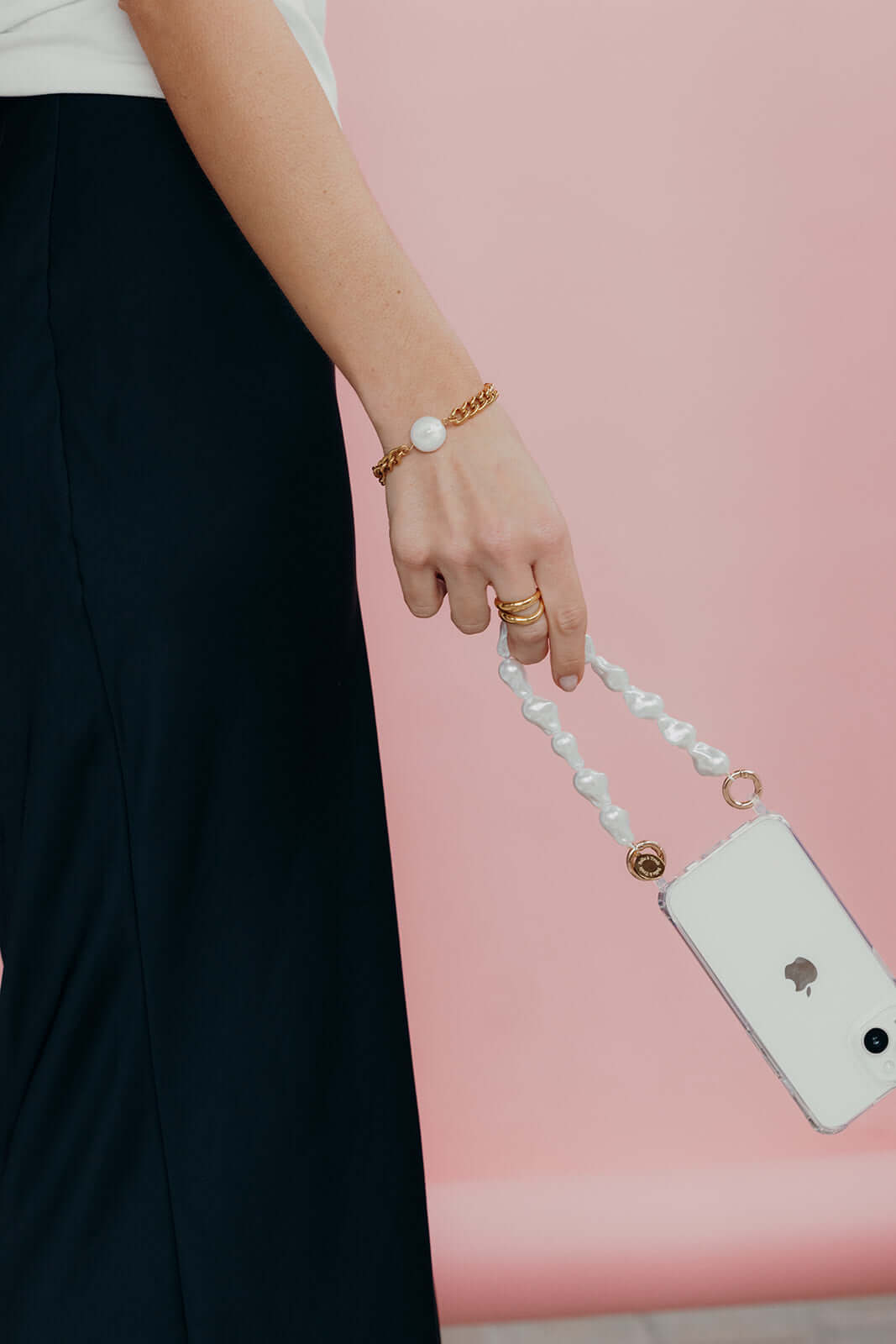 Short Pearl PHONE STRAP Folie à Trois