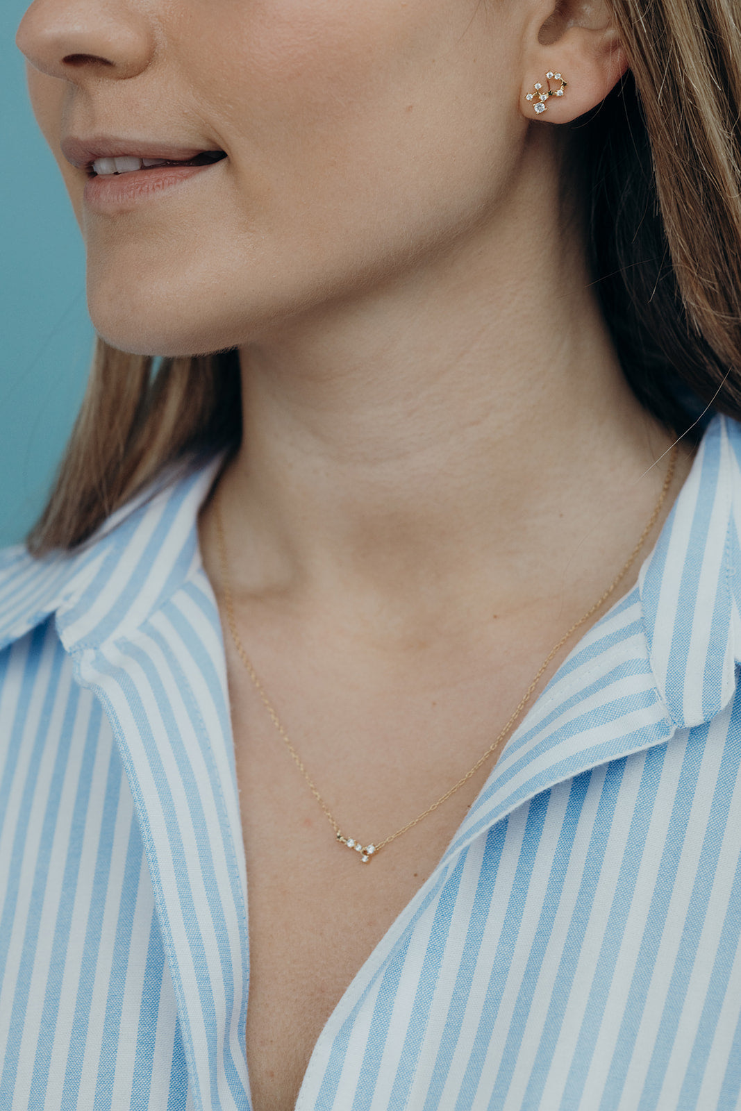 Zodiac Stud + Necklace BUNDLE Aries