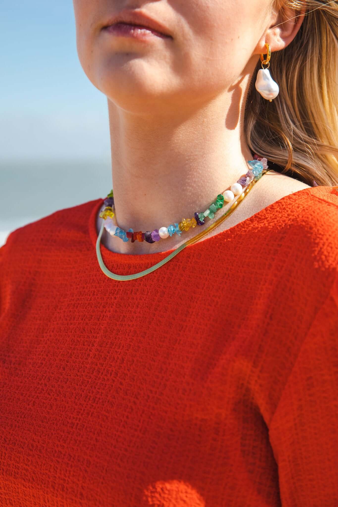 SNAKE SKIN NECKLACE Folie à Trois