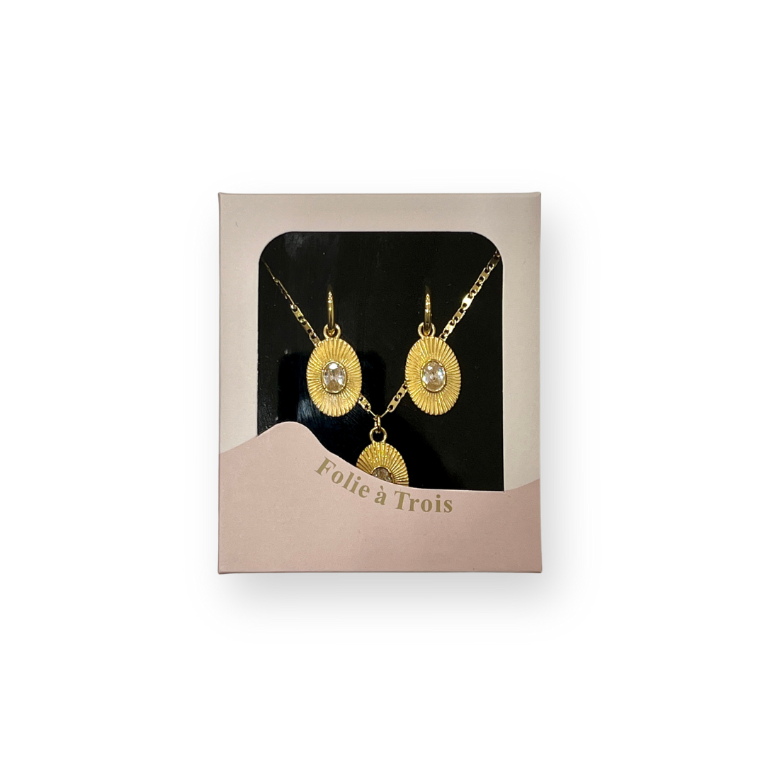 More than Friends Earrings +  Necklace Gift Box