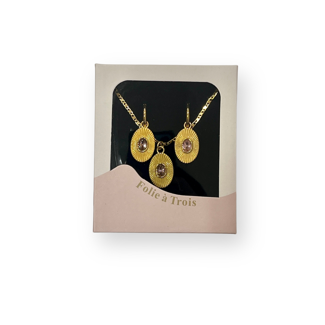 More than Friends Earrings +  Necklace Gift Box