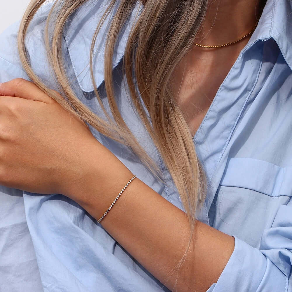 Tennis BRACELET Folie à Trois