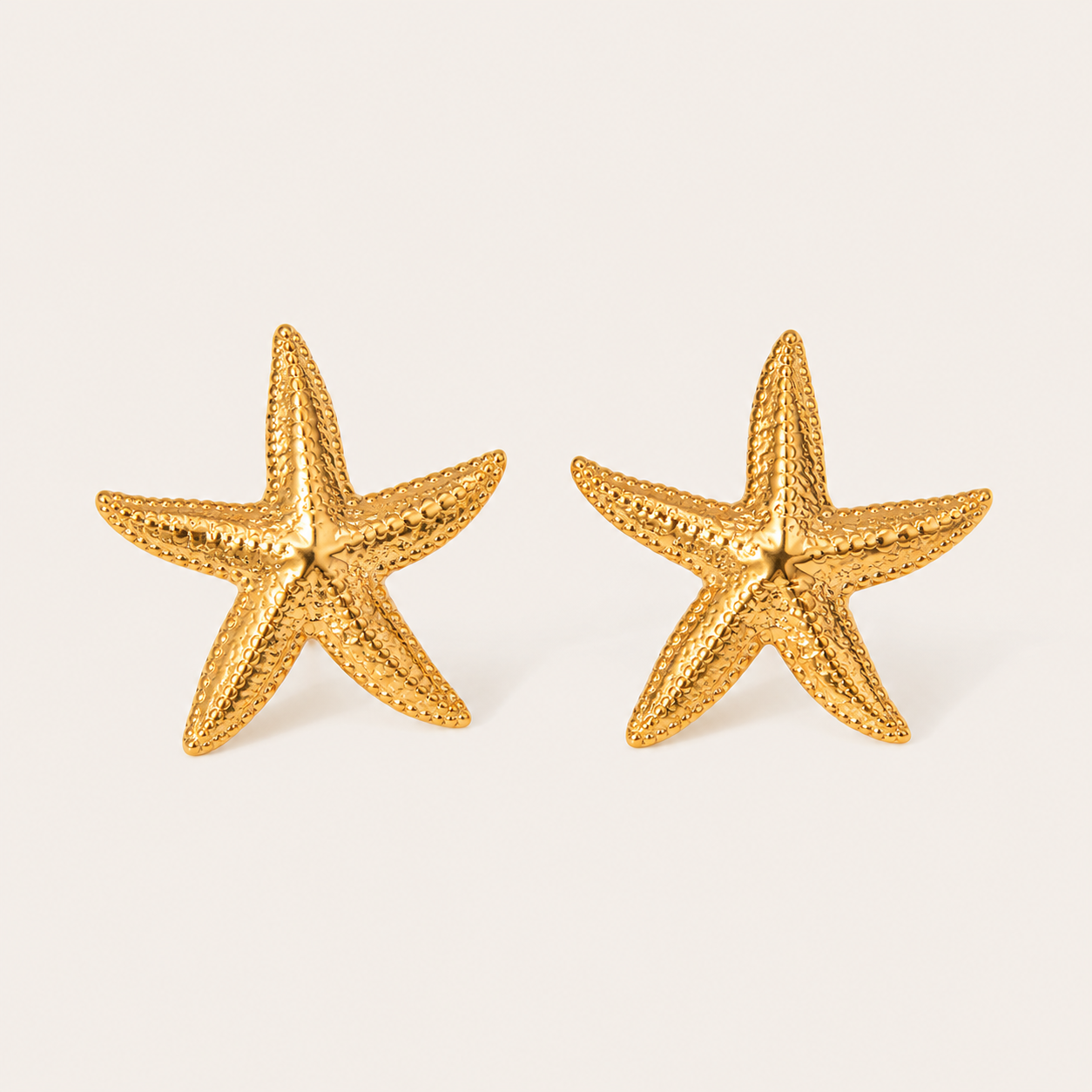 Siesta Gold Stud Earrings – Stainless Steel by Folie à Trois