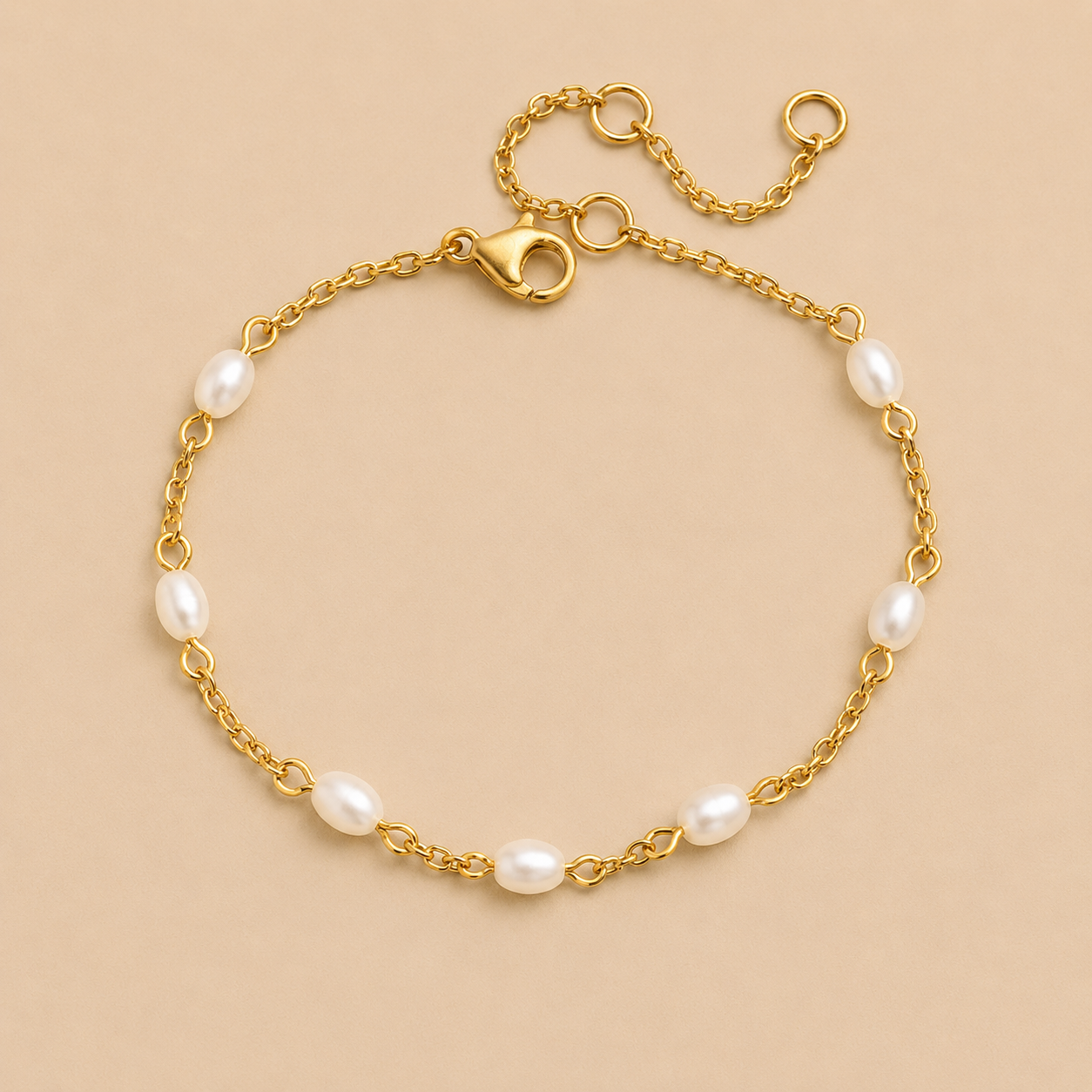 Perle Bracelet Gold & Multi – Stainless Steel by Folie à Trois