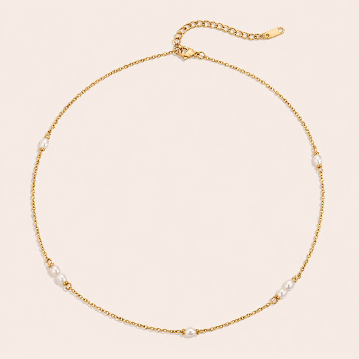 Perle Necklace – Gold Stainless Steel by Folie à Trois