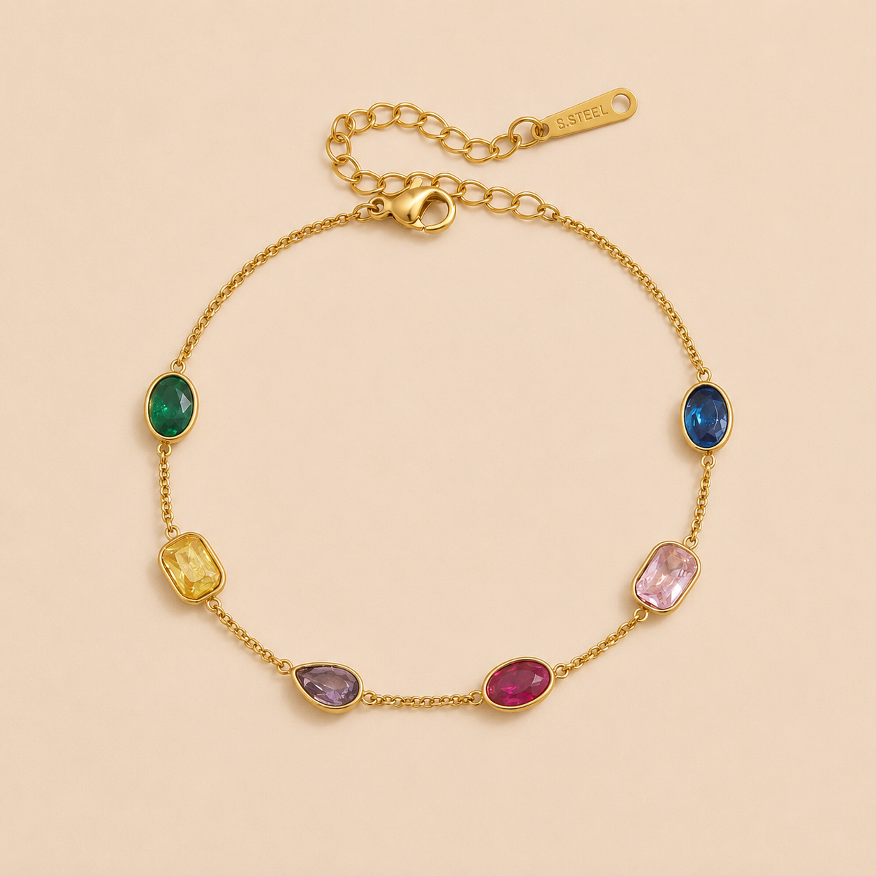 Calma Bracelet – Gold Multi Stainless Steel by Folie à Trois
