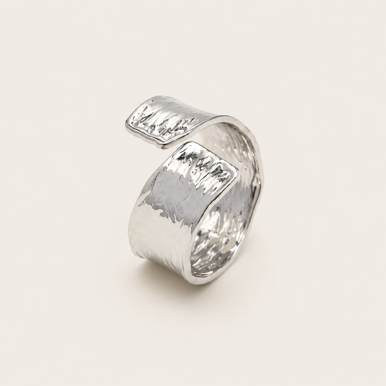 Cassis Adjustable Ring – Gold & Silver Stainless Steel by Folie à Trois