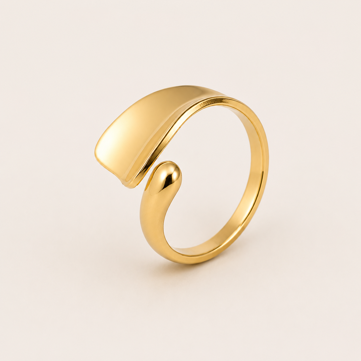 Hydra Adjustable Ring – Gold & Silver Stainless Steel by Folie à Trois