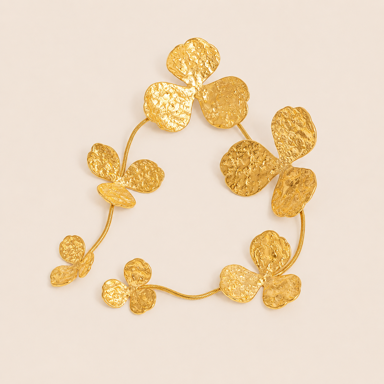 Litoral Earrings Gold Studs – Stainless Steel by Folie à Trois