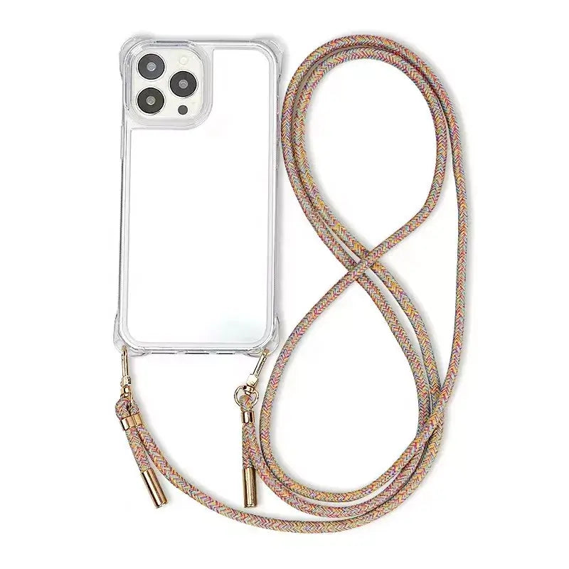 Multi Colorful Phone Cord Folie à Trois