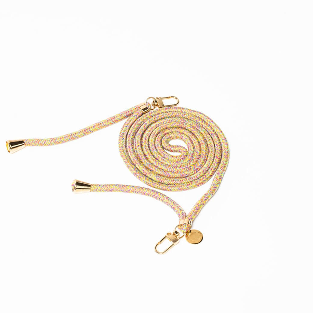 Multi Colorful Phone Cord Folie à Trois