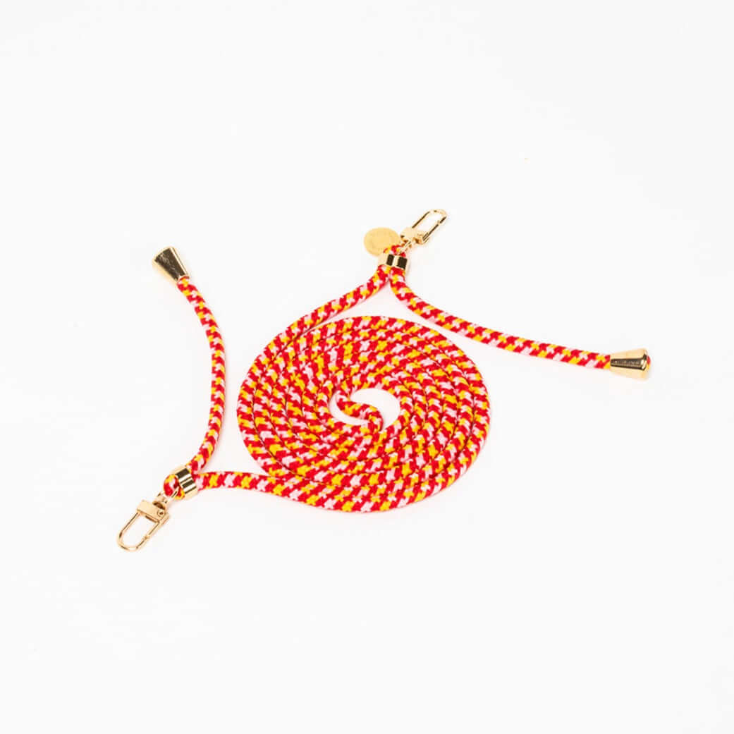 Multi Colorful Phone Cord Folie à Trois