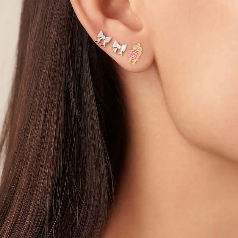 Little Robot EARRINGS Folie à Trois