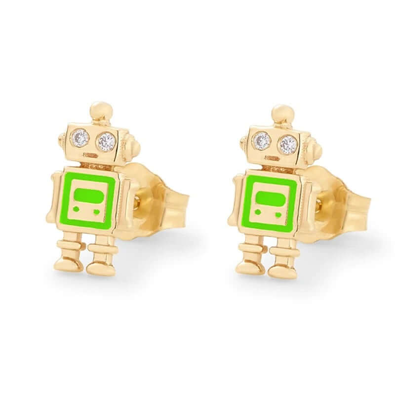 Little Robot EARRINGS Folie à Trois